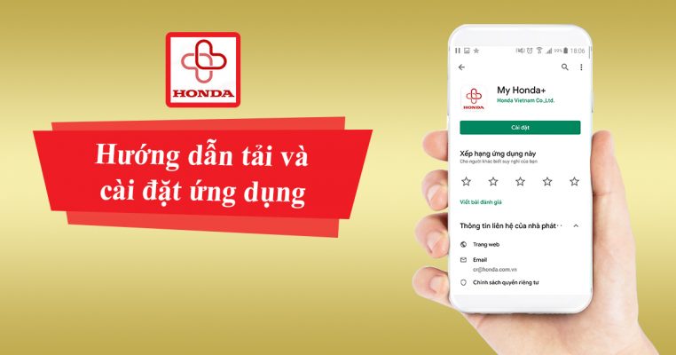 Hướng dẫn tải và cài đặt my honda doanh thu 1