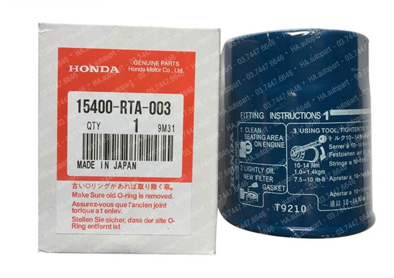 loc dau nhot honda loc dau nhot honda