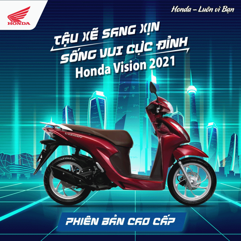 Honda Vision 2021 ra mắt thị trường Việt Nam thêm trang bị giá từ 30  triệu đồng