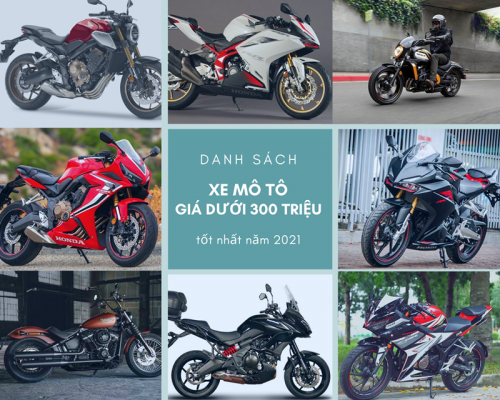 Danh sach xe moto gia duoi 300 trieu