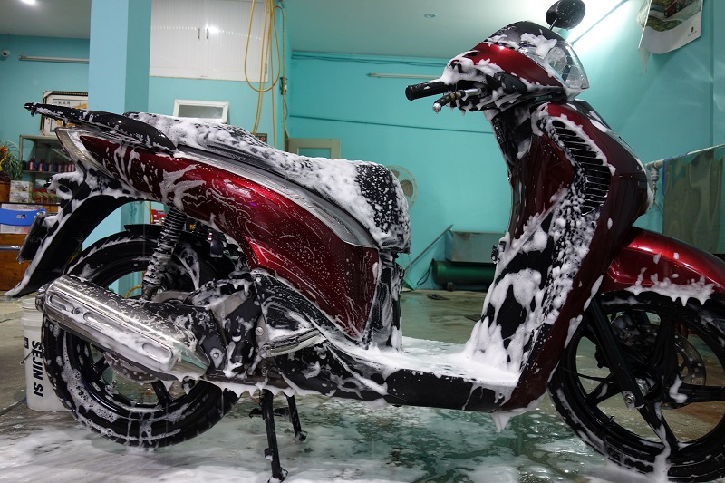 cach rua xe tay ga dung cach