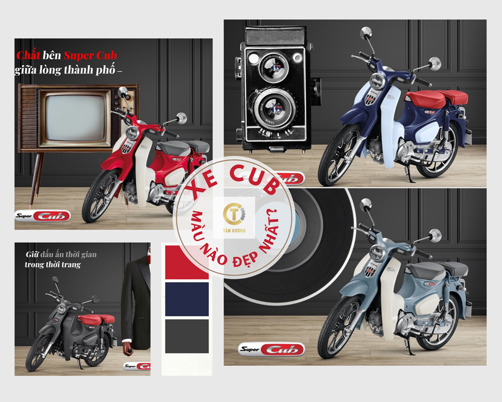 Xe Honda Super Cub C125 Thái màu đen nhám bán tại Hà Nội