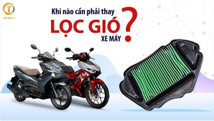bao lau thay loc gio xe may 1 lan
