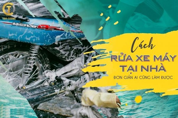 cach rua xe may dung cach