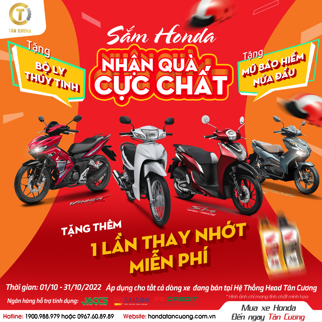 5 mẫu xe máy số 110 phân khối giá rẻ nhất Việt Nam